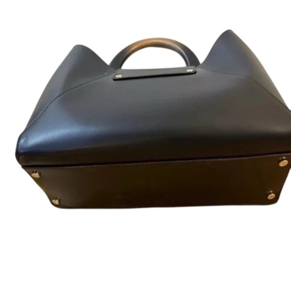 NWT CLAUDIA Firenze Isabela Nero Women’s Black Tote Style Handbag - Picture 7 of 8